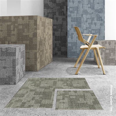 PU裏地プリントカーペットタイル